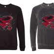 Load image into Gallery viewer, '23 Russellville Basketball - Distressed Mascot - Crewneck Sweatshirts