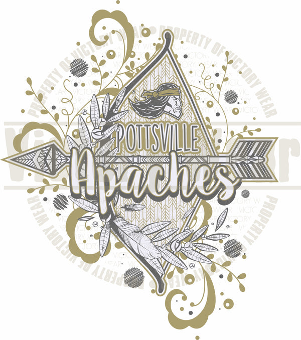 Apaches Bow and Arrow - PNG