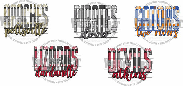 5 Schools - Aztec Design - PNG