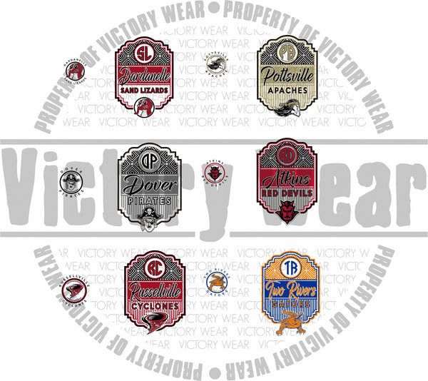 6 Schools - Initial Badge - PNG