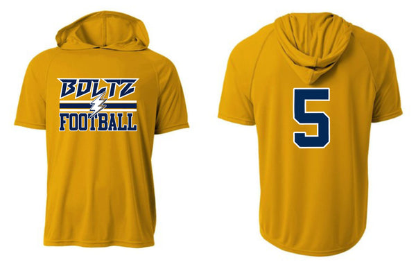 '25 Arkansas Boltz - Gold Boltz Football - NUMBER ON BACK