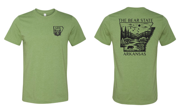 '25 ARK - The Bear State - Canvas Softstyle Short Sleeve Tshirts