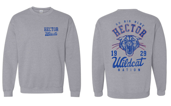 '26 Hector Athletic Booster Club - Go Big Blue - Sweatshirts