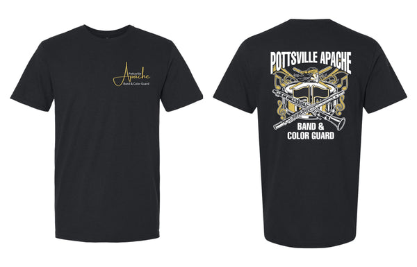 '26 Pottsville Apache Band Boosters - Band and Color Guard Logo