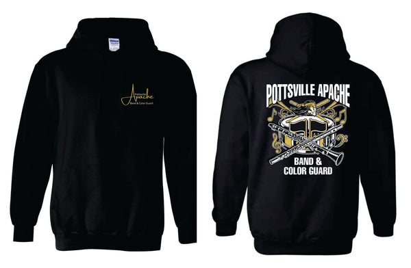 '26 Pottsville Apache Band Boosters - Band and Color Guard Logo
