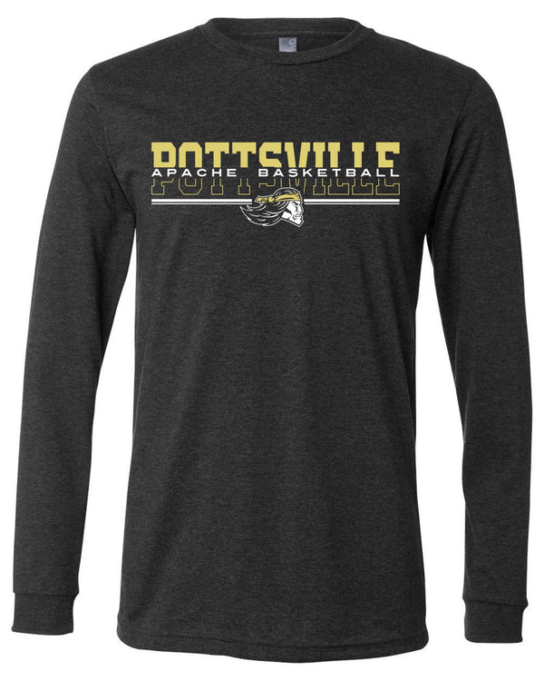 '25 Pottsville Basketball - APACHE BASKETBALL - Short & Long Sleeves