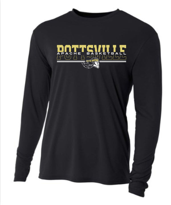 '25 Pottsville Basketball - APACHE BASKETBALL - Short & Long Sleeves