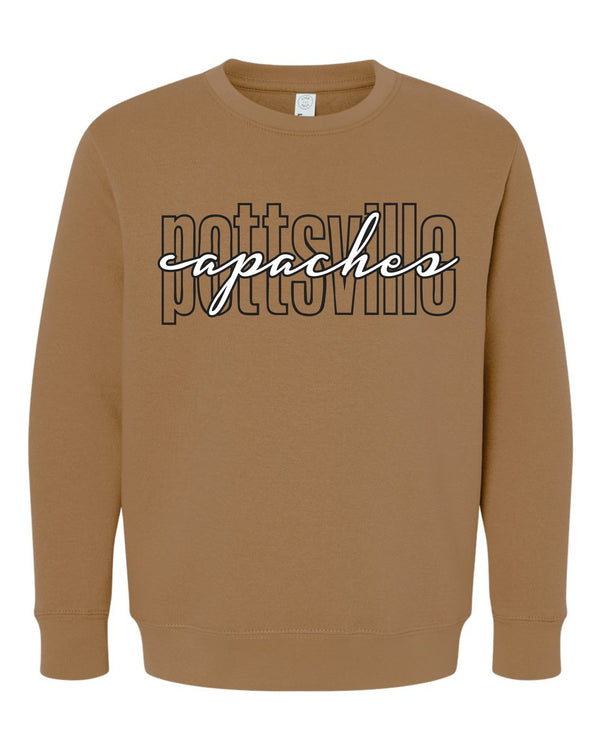 '26 Pottsville Basketball Fundraiser - Open Script - Sweatshirts