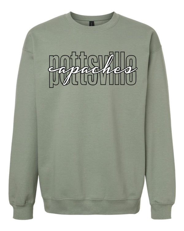 '26 Pottsville Basketball Fundraiser - Open Script - Sweatshirts