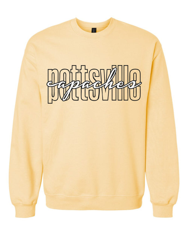 '26 Pottsville Basketball Fundraiser - Open Script - Sweatshirts