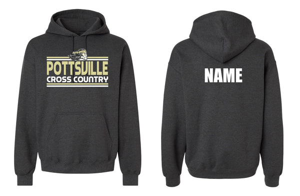 '26 Pottsville Apache Cross Country - Retro Lines - NAMES ON BACK