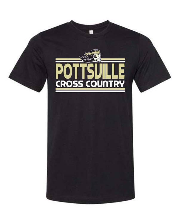'26 Pottsville Apache Cross Country - Retro Lines