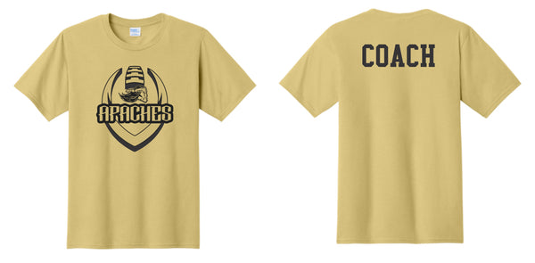 '26 Pottsville Pee Wee Apache Football - Vegas Gold