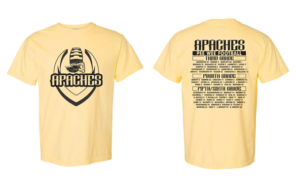 '26 Pottsville Pee Wee Apache Football - Vegas Gold