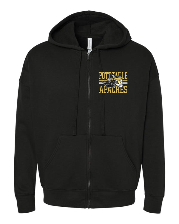 '25 Pottsville Upper Elementary - Pottsville Apaches Left Chest - ADULT
