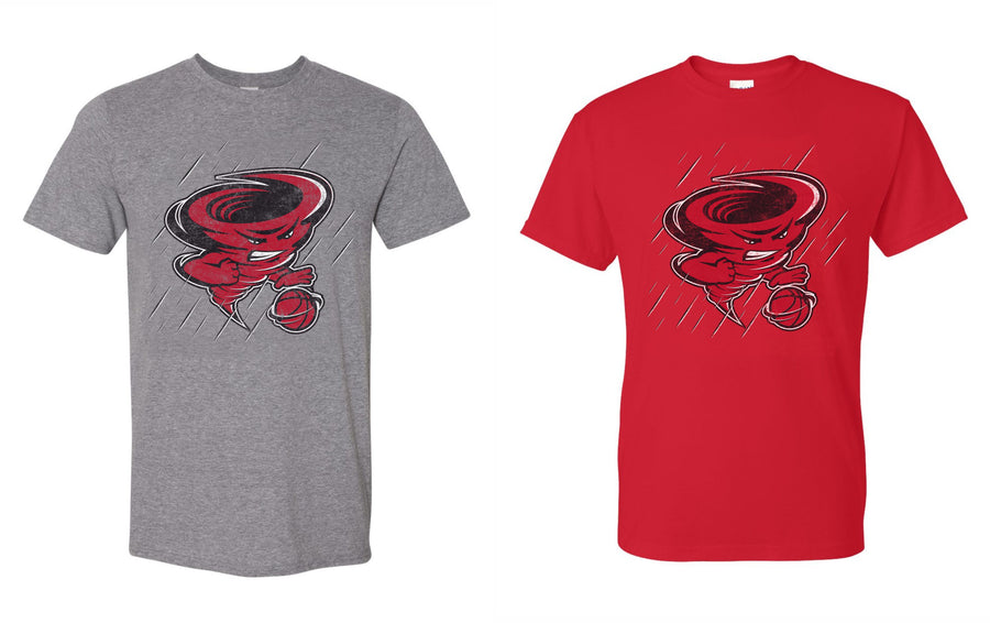 '23 Russellville Basketball - Distressed Mascot - Short Sleeve