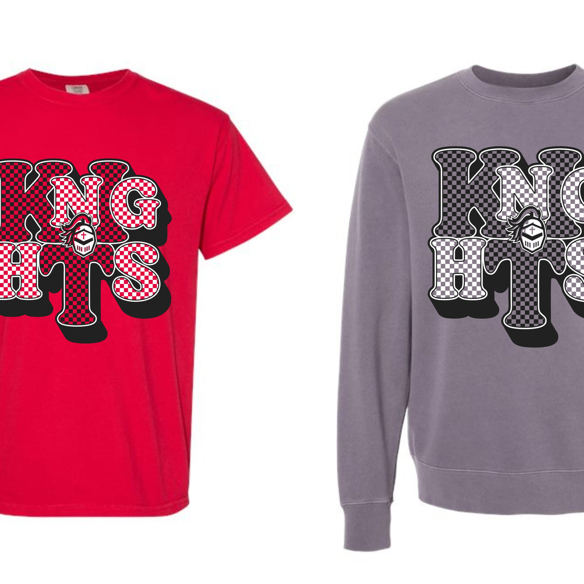 '26 Sacred Heart - Checkered Knights - ADULT – Victory Wear Screen Printing