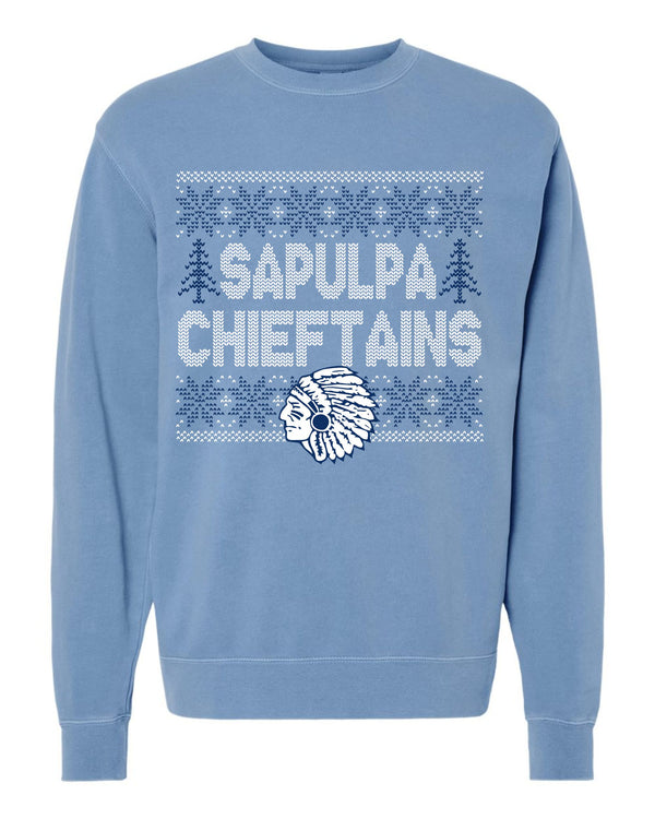 '24 Sapulpa Chieftains TAPS - Sweater Knit Mascot