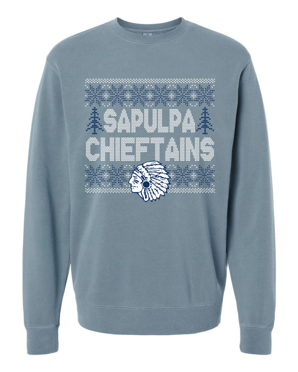 '24 Sapulpa Chieftains TAPS - Sweater Knit Mascot