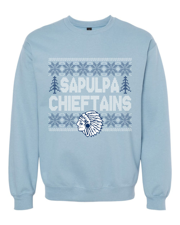 '24 Sapulpa Chieftains TAPS - Sweater Knit Mascot