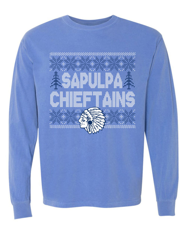 '24 Sapulpa Chieftains TAPS - Sweater Knit Mascot