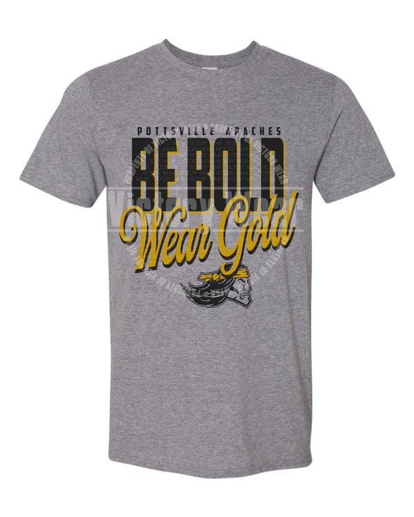 Apaches BE BOLD WEAR GOLD - PNG