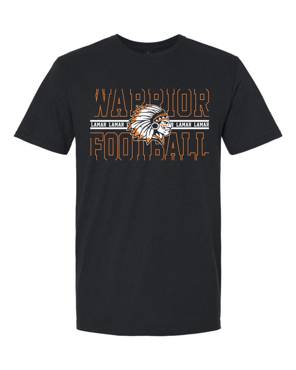 '26 Lamar Warriors - Warrior Football Outline